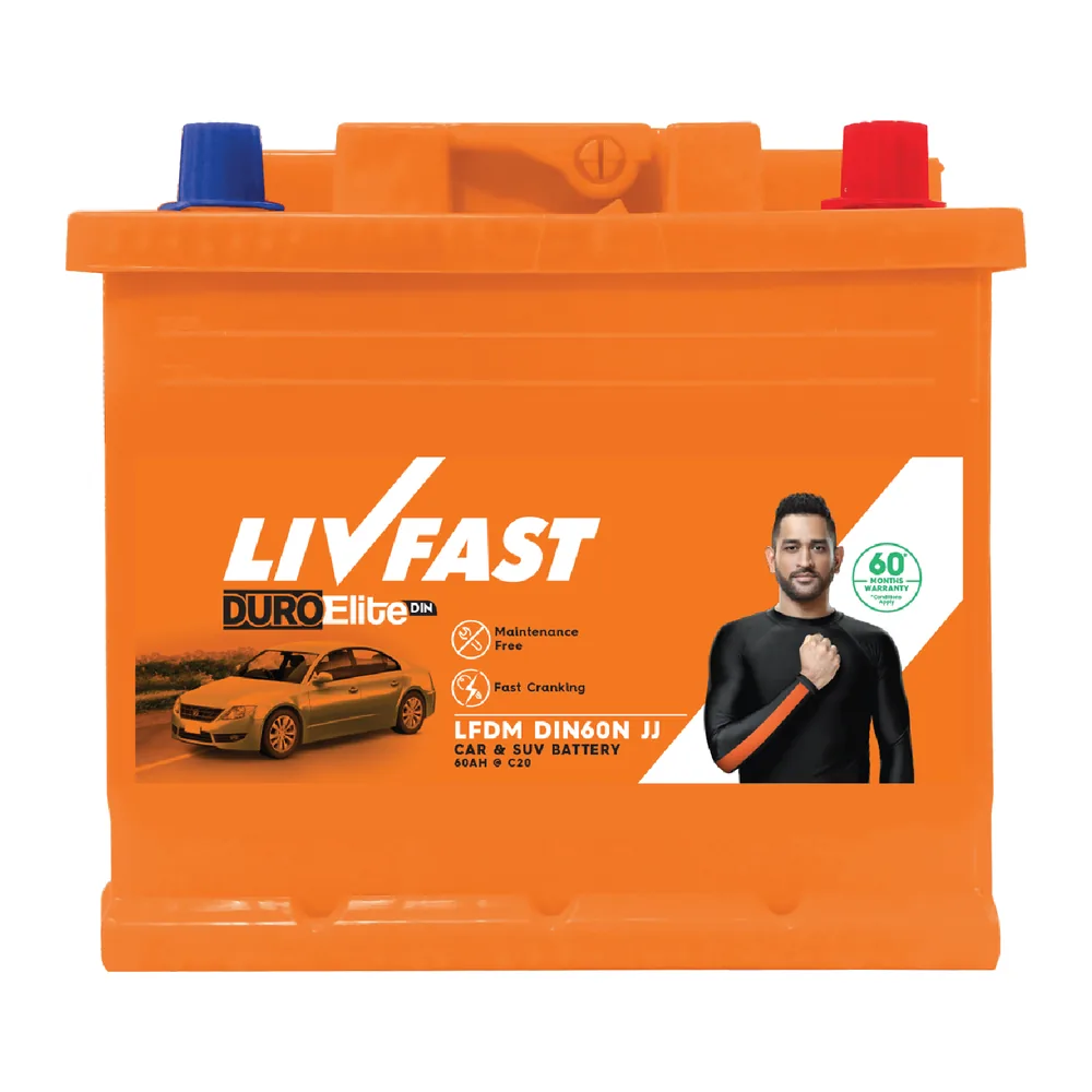 Livfast Din 60AH Car Battery