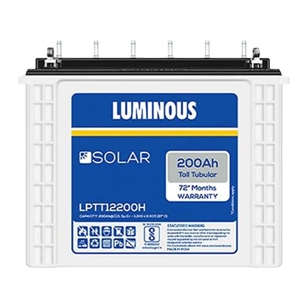 LUMINOUS SOLAR 200AH BATTERY | LPT12200H
