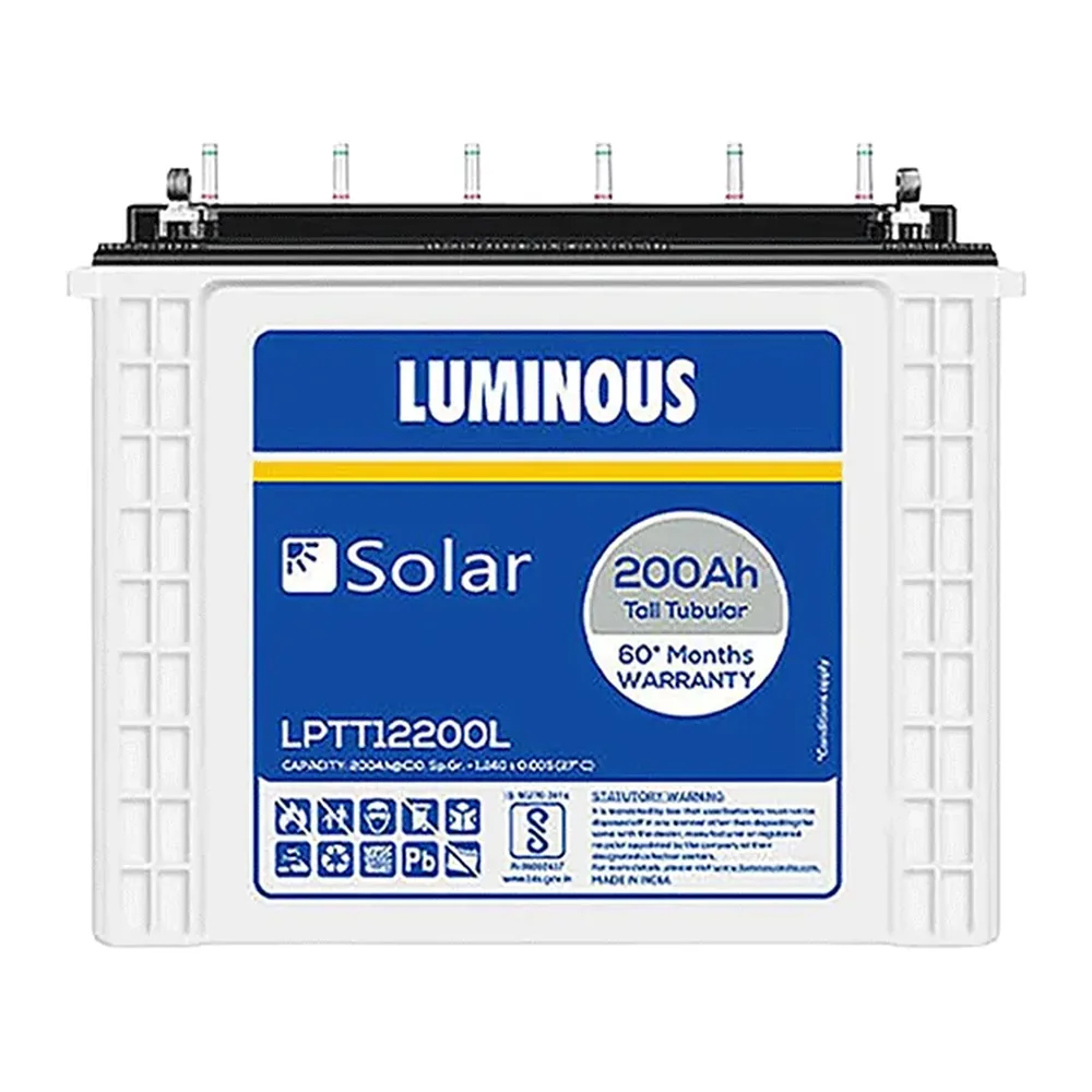 LUMINOUS SOLAR 200AH BATTERY | LPT12200L