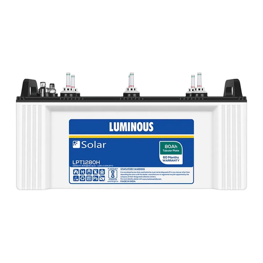 LUMINOUS SOLAR 80AH BATTERY | LPT1280H